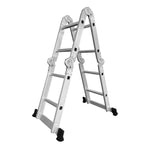 GROVIA 242-592cm Aluminum Folding Portable Multifunctional Ladder