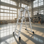 GROVIA 242-592cm Aluminum Folding Portable Multifunctional Ladder