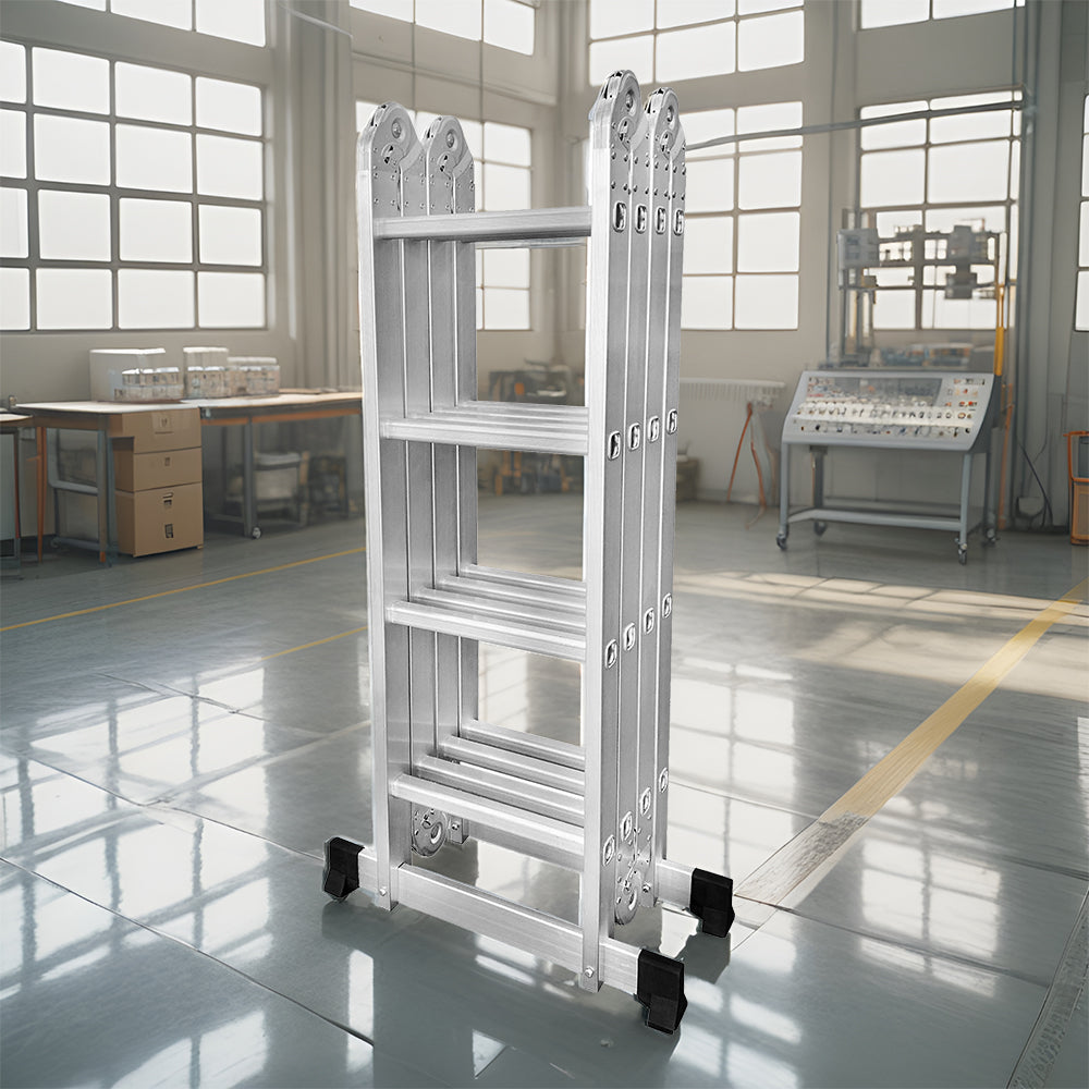 GROVIA 242-592cm Aluminum Folding Portable Multifunctional Ladder