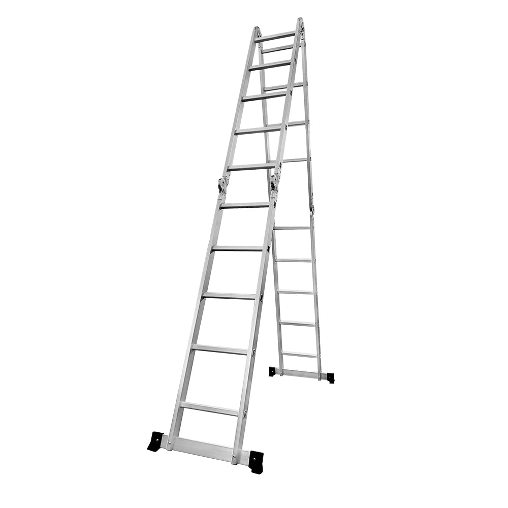 GROVIA 242-592cm Aluminum Folding Portable Multifunctional Ladder