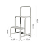 GROVIA 60cm Height Ladder 2-step Platform Warehouse Staircase