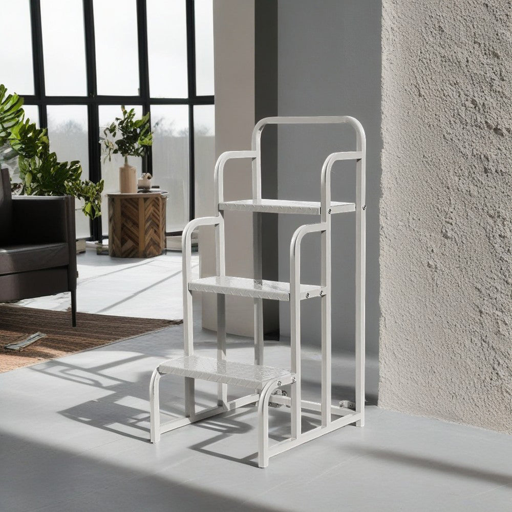 GROVIA 80cm Height Ladder 3-step Platform Warehouse Staircase