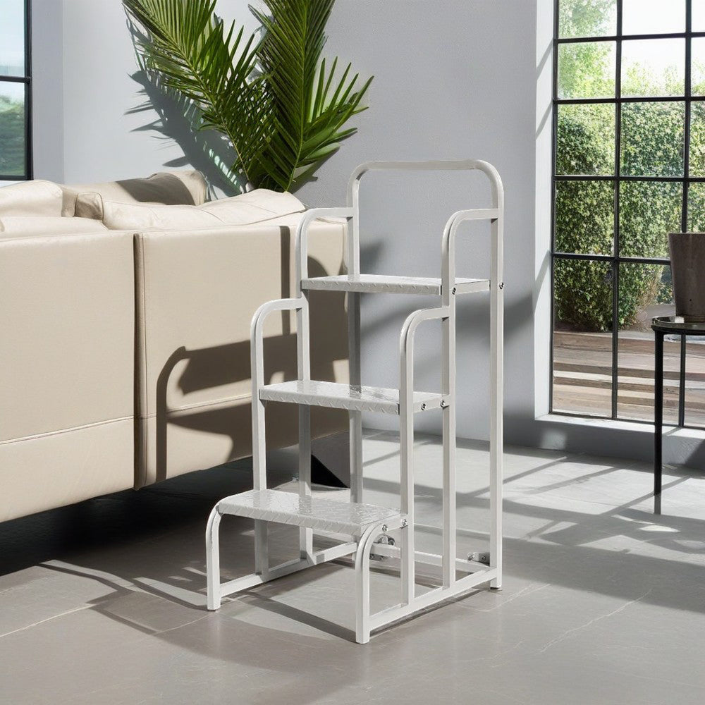 GROVIA 80cm Height Ladder 3-step Platform Warehouse Staircase