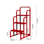 GROVIA 80cm Height Ladder 3-step Platform Warehouse Staircase