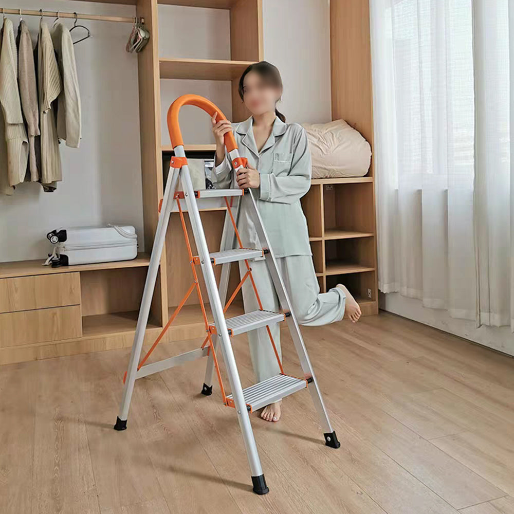 GROVIA H03 Household 4/5/6-step Widened Ladder Steel Pedal Stairs