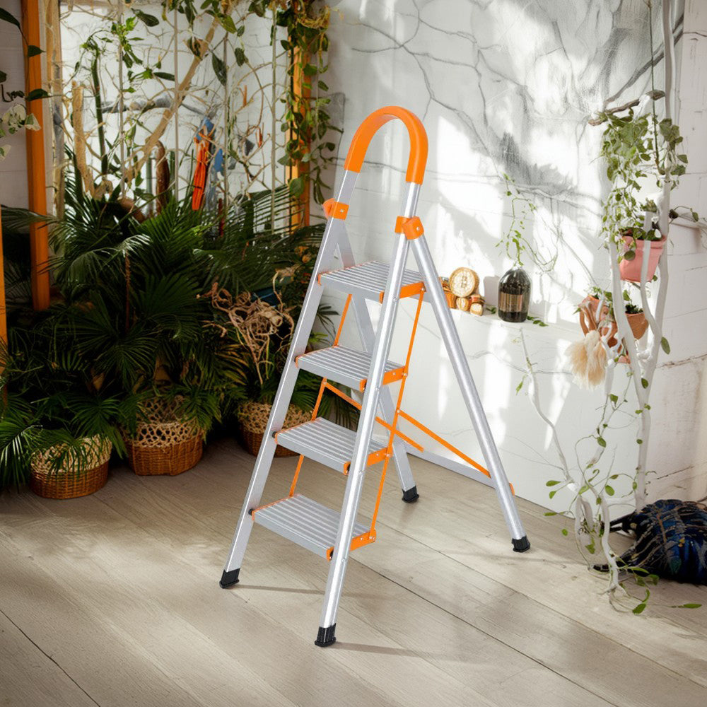 GROVIA H03 Household 4/5/6-step Widened Ladder Steel Pedal Stairs