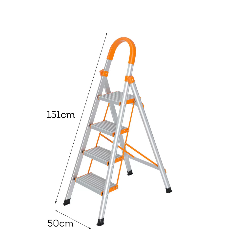 GROVIA H03 Household 4/5/6-step Widened Ladder Steel Pedal Stairs