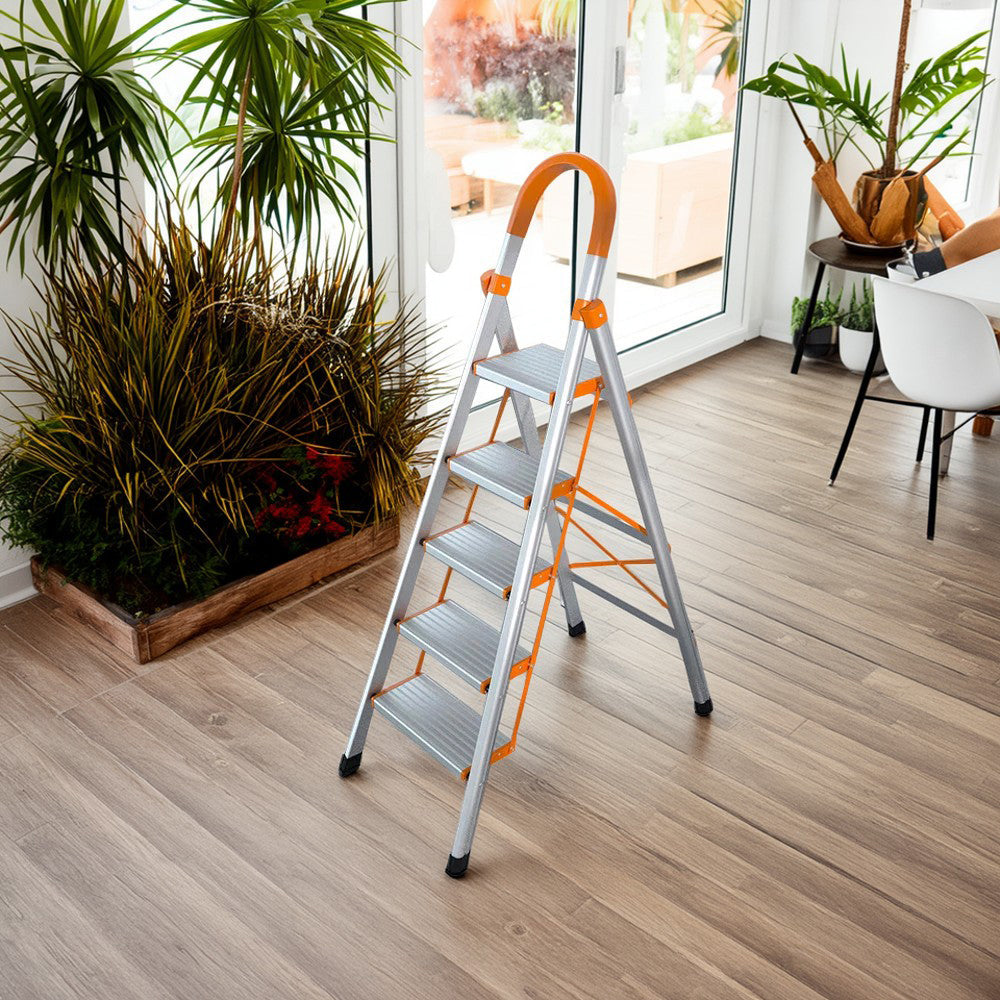 GROVIA H03 Household 4/5/6-step Widened Ladder Steel Pedal Stairs