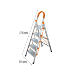 GROVIA H03 Household 4/5/6-step Widened Ladder Steel Pedal Stairs
