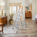 GROVIA H03 Household 4/5/6-step Widened Ladder Steel Pedal Stairs