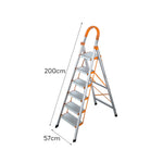 GROVIA H03 Household 4/5/6-step Widened Ladder Steel Pedal Stairs