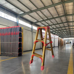 GROVIA L08 Aluminum Staircase/Household - Stairs 3/4/5/6/8/9/10-step Warehouse Ladder Alloy Golden