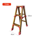 GROVIA L08 Aluminum Staircase/Household - Stairs 3/4/5/6/8/9/10-step Warehouse Ladder Alloy Golden
