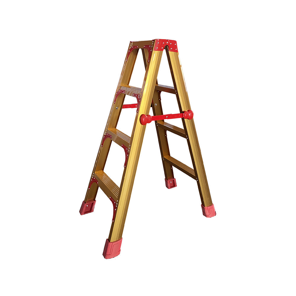 GROVIA L08 Aluminum Staircase/Household - Stairs 3/4/5/6/8/9/10-step Warehouse Ladder Alloy Golden