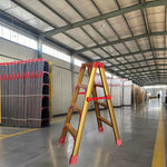GROVIA L08 Aluminum Staircase/Household - Stairs 3/4/5/6/8/9/10-step Warehouse Ladder Alloy Golden