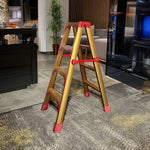 GROVIA L08 Aluminum Staircase/Household - Stairs 3/4/5/6/8/9/10-step Warehouse Ladder Alloy Golden