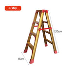 GROVIA L08 Aluminum Staircase/Household - Stairs 3/4/5/6/8/9/10-step Warehouse Ladder Alloy Golden