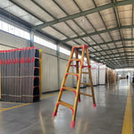 GROVIA L08 Aluminum Staircase/Household - Stairs 3/4/5/6/8/9/10-step Warehouse Ladder Alloy Golden