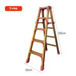 GROVIA L08 Aluminum Staircase/Household - Stairs 3/4/5/6/8/9/10-step Warehouse Ladder Alloy Golden