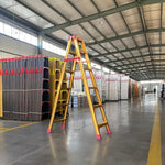 GROVIA L08 Aluminum Staircase/Household - Stairs 3/4/5/6/8/9/10-step Warehouse Ladder Alloy Golden