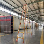 GROVIA L08 Aluminum Staircase/Household - Stairs 3/4/5/6/8/9/10-step Warehouse Ladder Alloy Golden