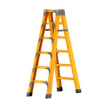 GROVIA 6/7/8/10 Folding Support, Durable Triangular - Portable Pedals, Design Rod, Step Anti-Slip Ladder, Stabilizing Yellow