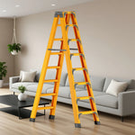 GROVIA 6/7/8/10 Folding Support, Durable Triangular - Portable Pedals, Design Rod, Step Anti-Slip Ladder, Stabilizing Yellow