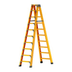 GROVIA 6/7/8/10 Folding Support, Durable Triangular - Portable Pedals, Design Rod, Step Anti-Slip Ladder, Stabilizing Yellow