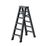 GROVIA 4/5/6-Step 15cm - Pedal, Feet Folding 14.5cm Anti-Slip Aluminium Thick, Ladder Wide - Grey