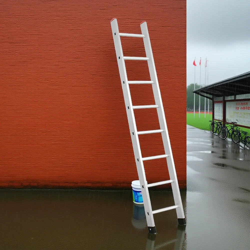 GROVIA 2.5m/3m/3.5m 9cm Alloy Non-Slip Support, Ladder - Design, Triangular Aluminum Slim Feet