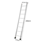 GROVIA 2.5m/3m/3.5m 9cm Alloy Non-Slip Support, Ladder - Design, Triangular Aluminum Slim Feet