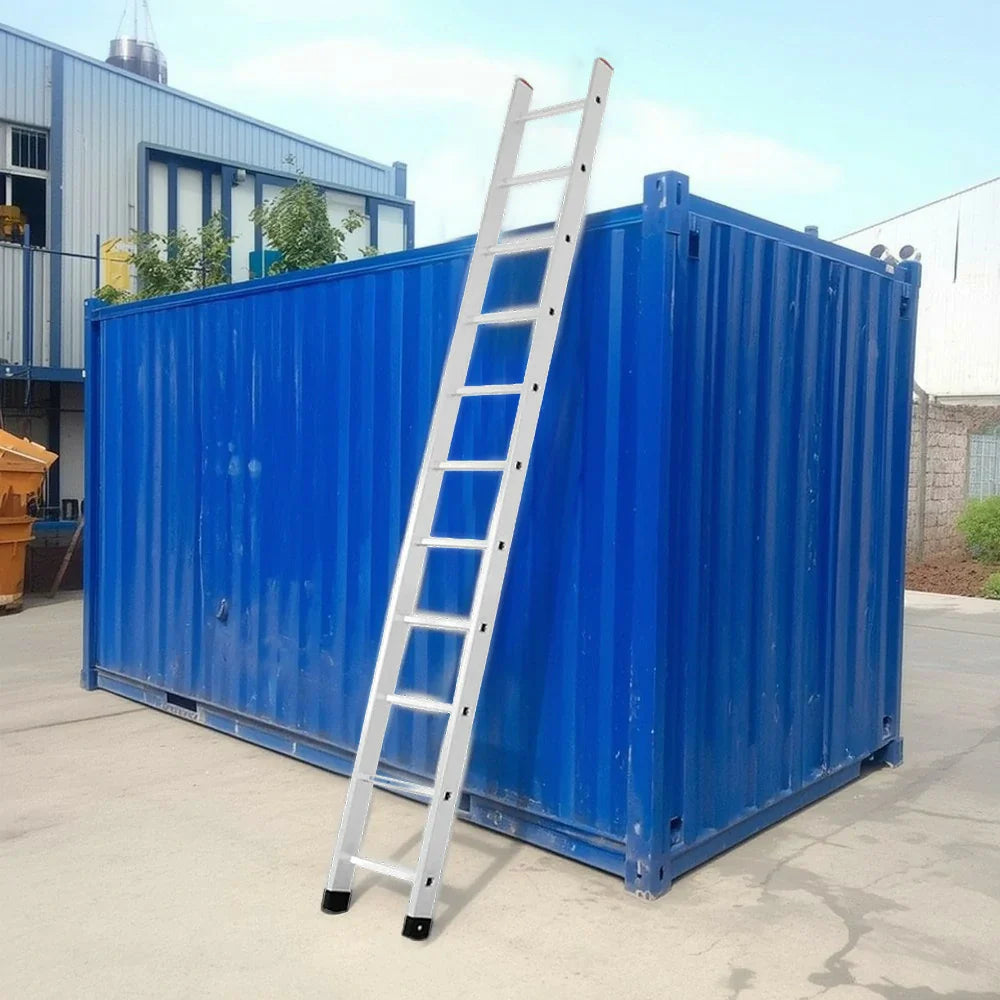 GROVIA 2.5m/3m/3.5m 9cm Alloy Non-Slip Support, Ladder - Design, Triangular Aluminum Slim Feet