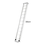 GROVIA 2.5m/3m/3.5m 9cm Alloy Non-Slip Support, Ladder - Design, Triangular Aluminum Slim Feet