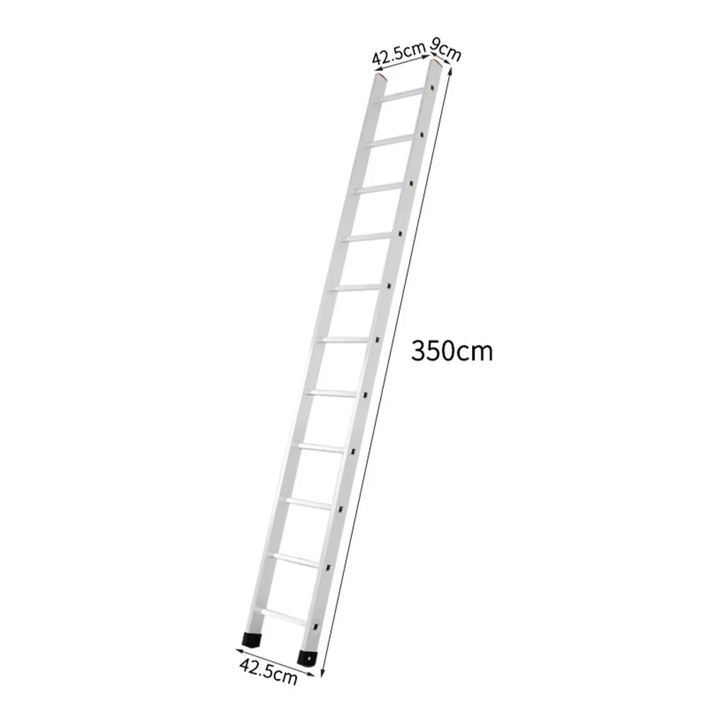 GROVIA 2.5m/3m/3.5m 9cm Alloy Non-Slip Support, Ladder - Design, Triangular Aluminum Slim Feet