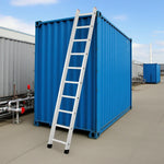 GROVIA 2.5m/3m/3.5m 9cm Alloy Non-Slip Support, Ladder - Design, Triangular Aluminum Slim Feet