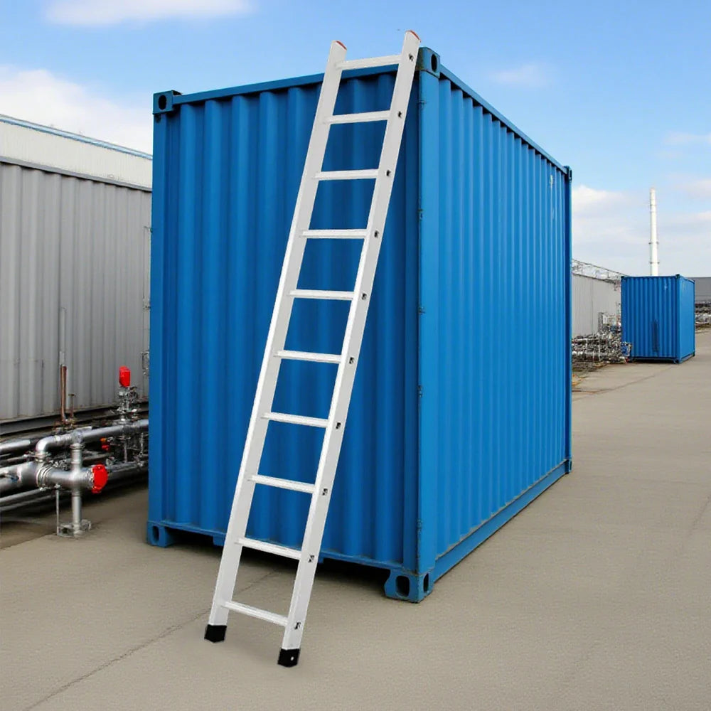 GROVIA 2.5m/3m/3.5m 9cm Alloy Non-Slip Support, Ladder - Design, Triangular Aluminum Slim Feet