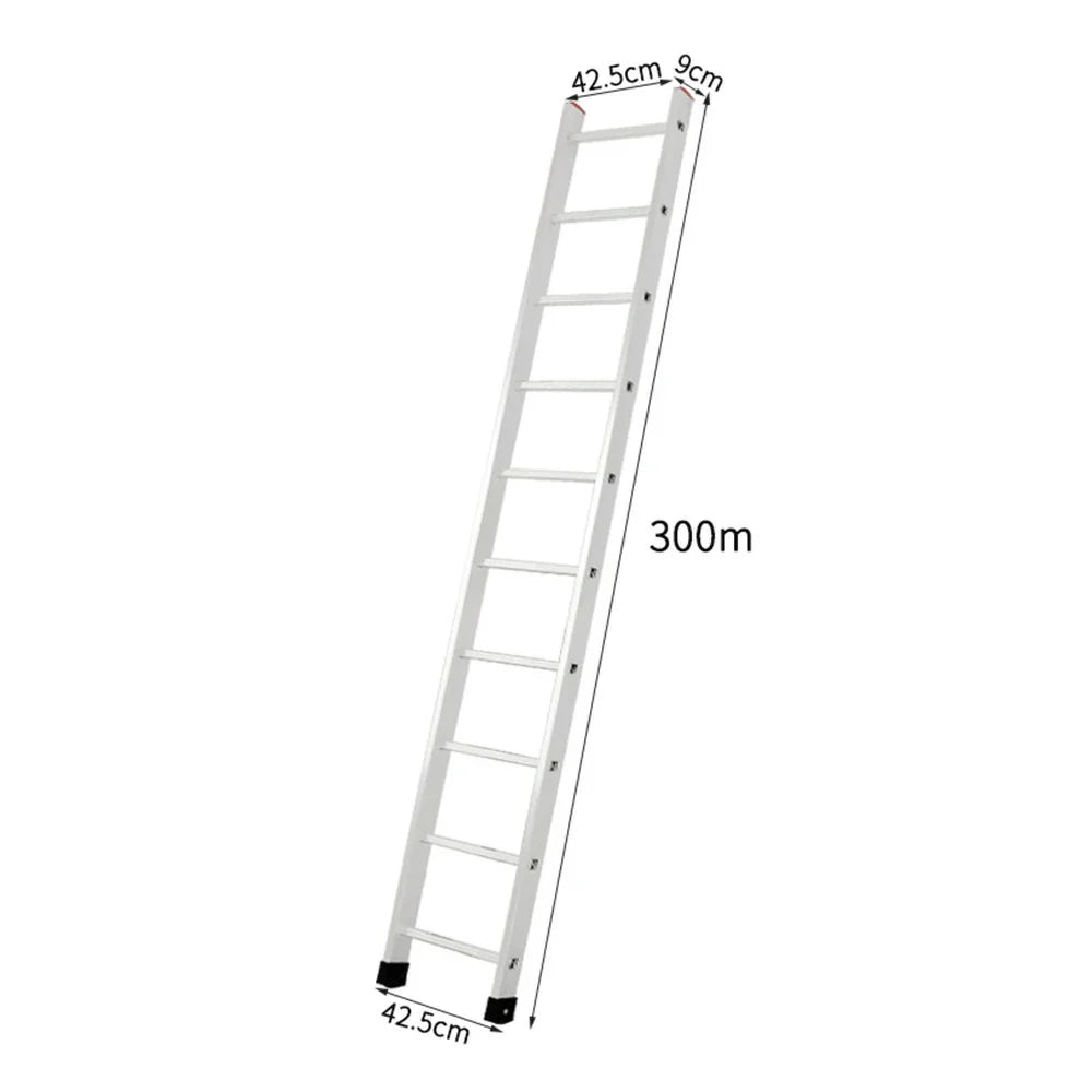GROVIA 2.5m/3m/3.5m 9cm Alloy Non-Slip Support, Ladder - Design, Triangular Aluminum Slim Feet