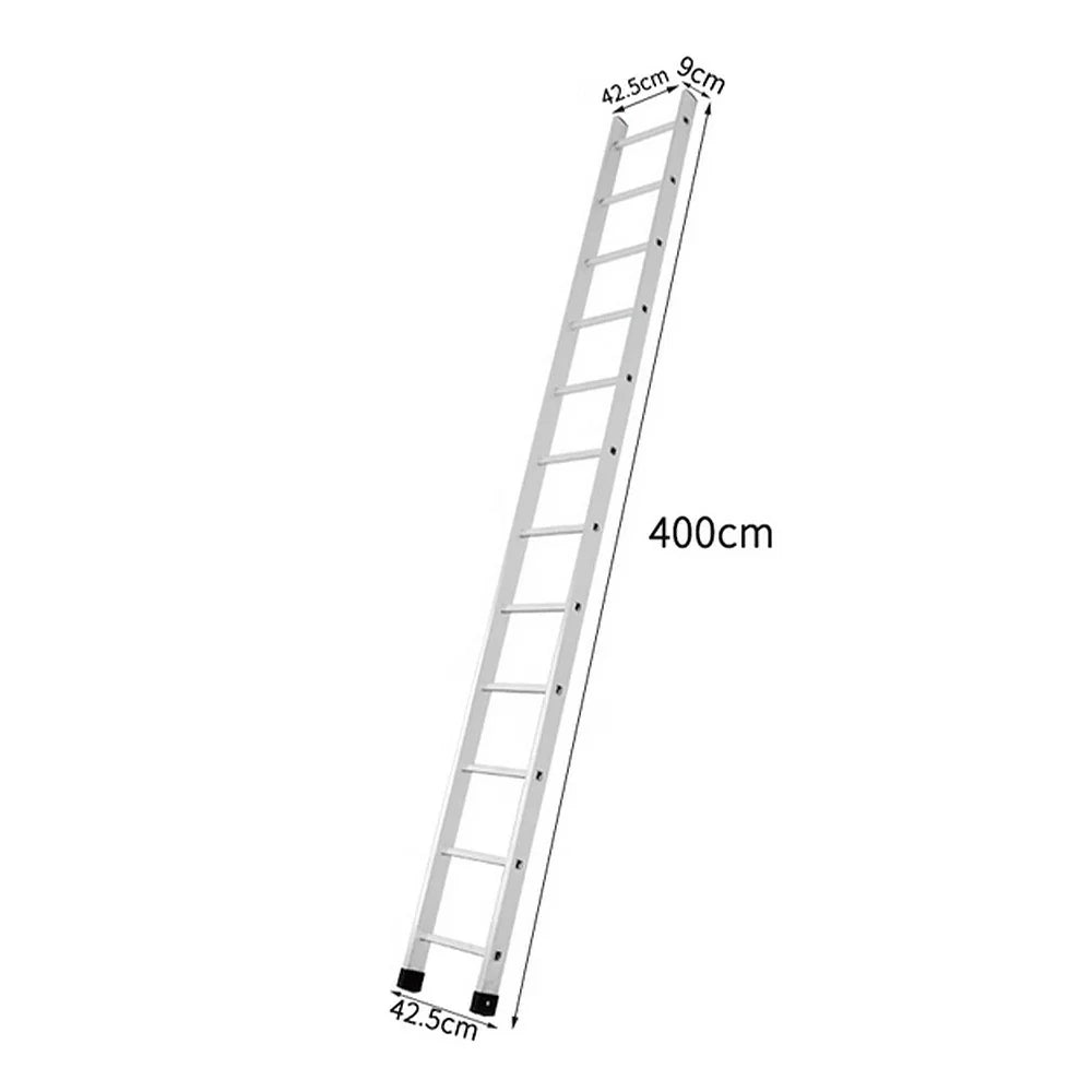 GROVIA 4m/5m/6m - 9cm Alloy Triangular Slim Design, Aluminum Support, Ladder Non-Slip Feet
