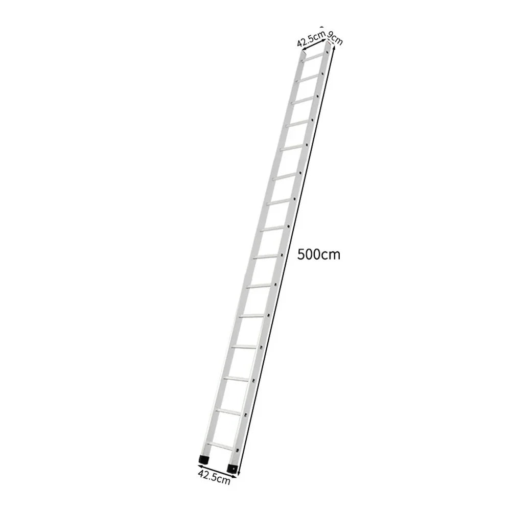 GROVIA 4m/5m/6m - 9cm Alloy Triangular Slim Design, Aluminum Support, Ladder Non-Slip Feet