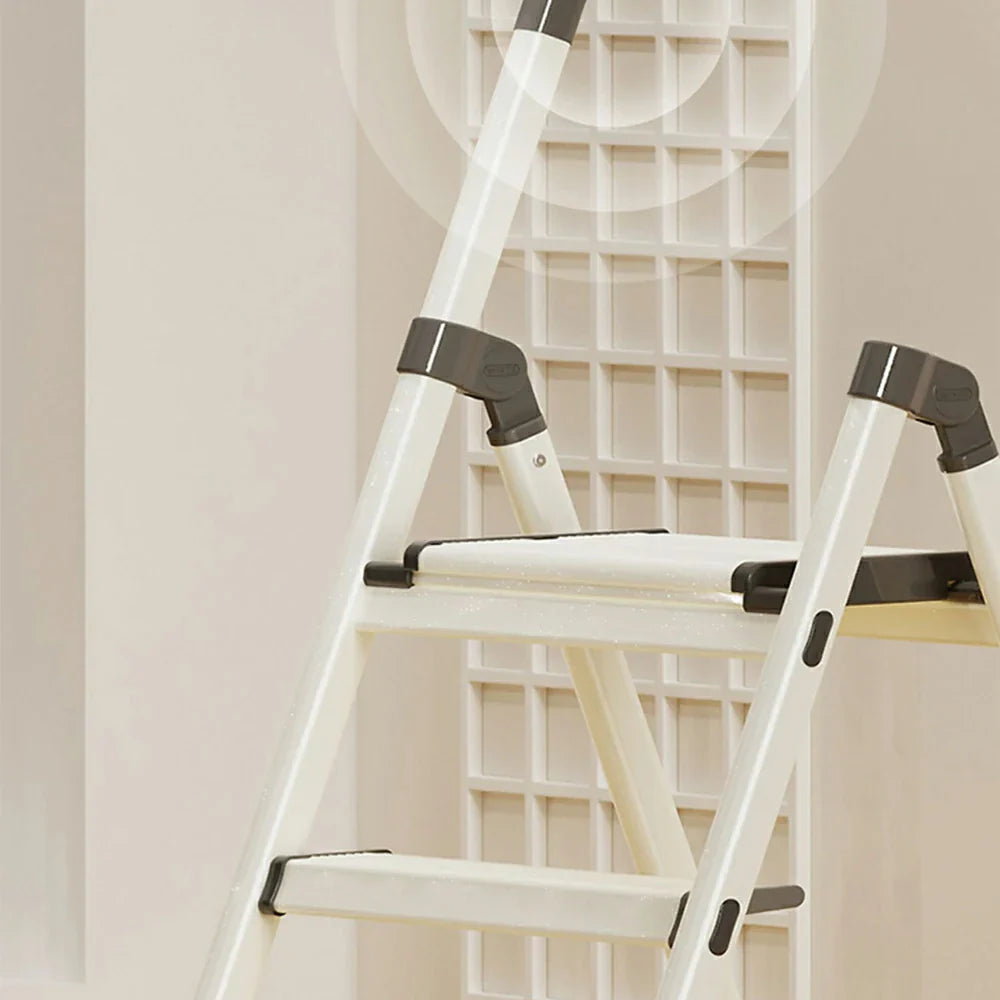 GROVIA LIVARA - 3-Step - Lightweight Space-Saving Folding Aluminium, Ladder Green