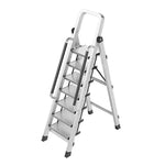 GROVIA 7/8/9 Alloy Aluminum Extra-Wide Anti-Slip Pedals, with Folding Handrails, Design, Step Ladder Durable