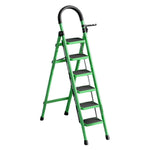 GROVIA 5/6 Ladder, Step Aluminum Lightweight - Pedals Extra-Wide Alloy Green