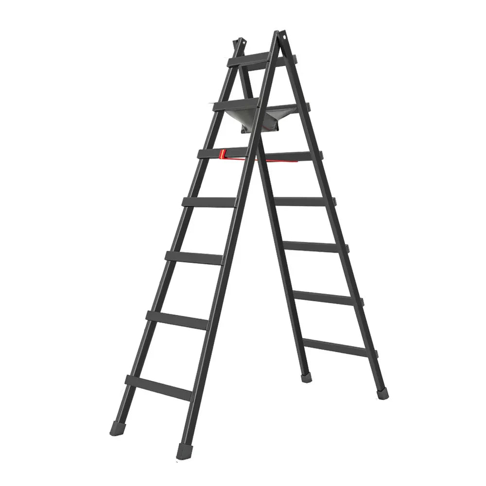 GROVIA 7/8/9-Step Built-in - Bag, Canvas Steel Ladder Carbon Stable Structure Walking - Tool Black