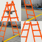 GROVIA 7/8/9-Step Canvas Carbon Walking Stable - Bag, Built-in Steel Ladder Tool Structure - Orange