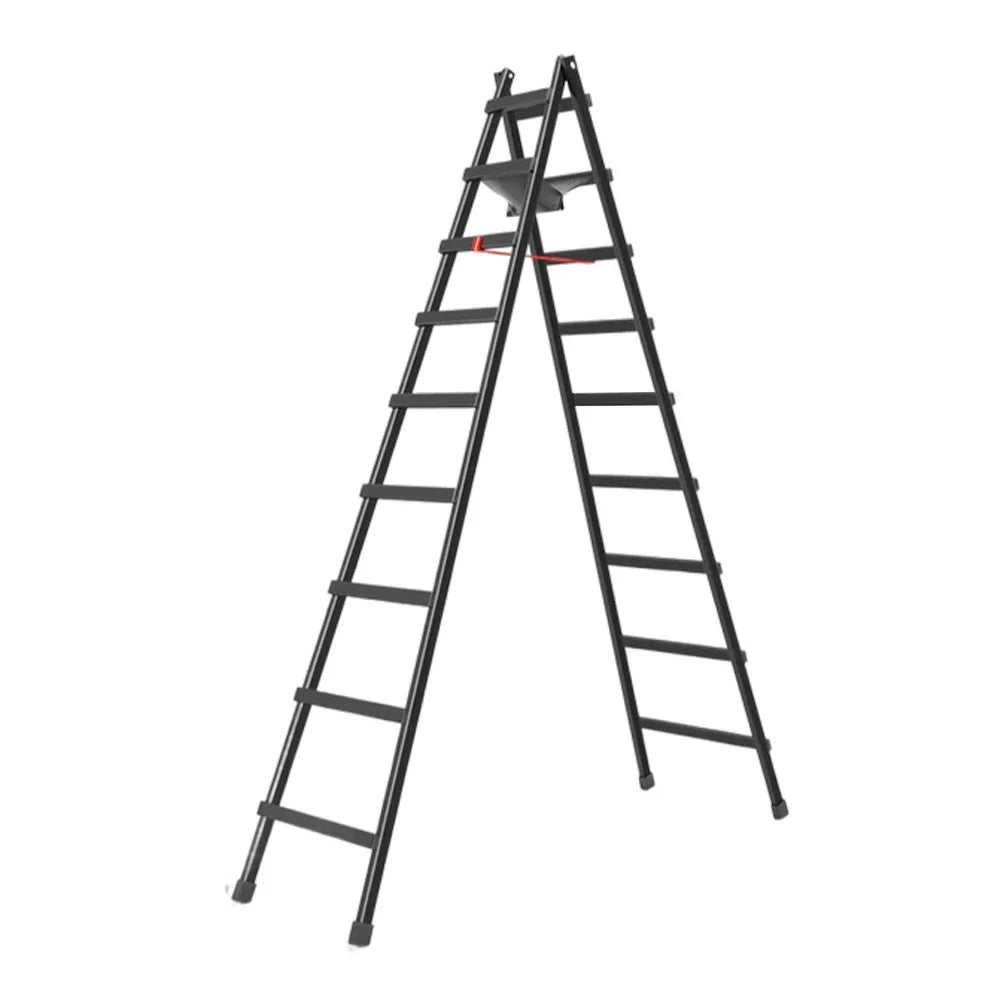 GROVIA 7/8/9-Step Built-in - Bag, Canvas Steel Ladder Carbon Stable Structure Walking - Tool Black