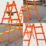 GROVIA 7/8/9-Step Canvas Carbon Walking Stable - Bag, Built-in Steel Ladder Tool Structure - Orange