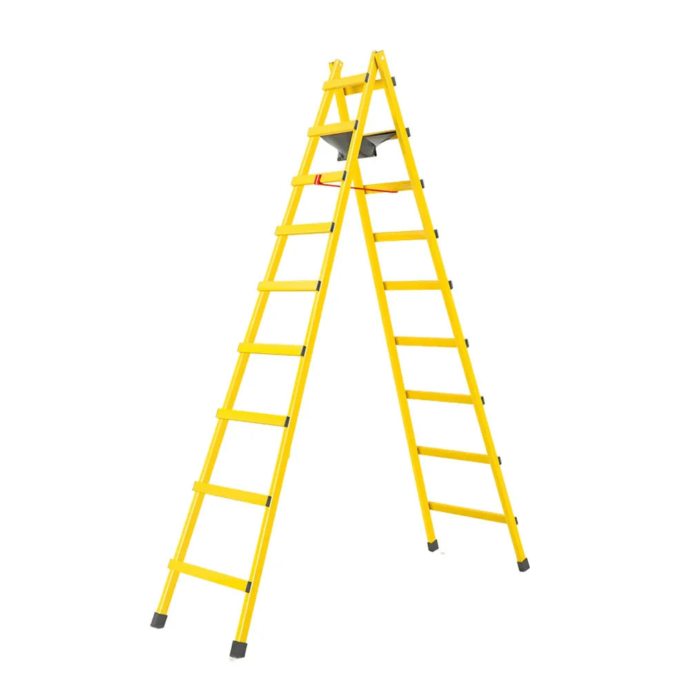 GROVIA 7/8/9-Step Carbon Bag, Tool Walking Ladder Built-in - Canvas Stable Structure Steel - Yellow
