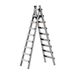 GROVIA 7/8/9-Step Walking - Ladder Built-in Tool Stable Steel Bag, Canvas Stainless Design