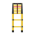GROVIA 3m/4m/5m - Retractable Insulated Capacity, Foldable Fiberglass 6.85cm Anti-Slip 150kg Ladder Pedals, Design