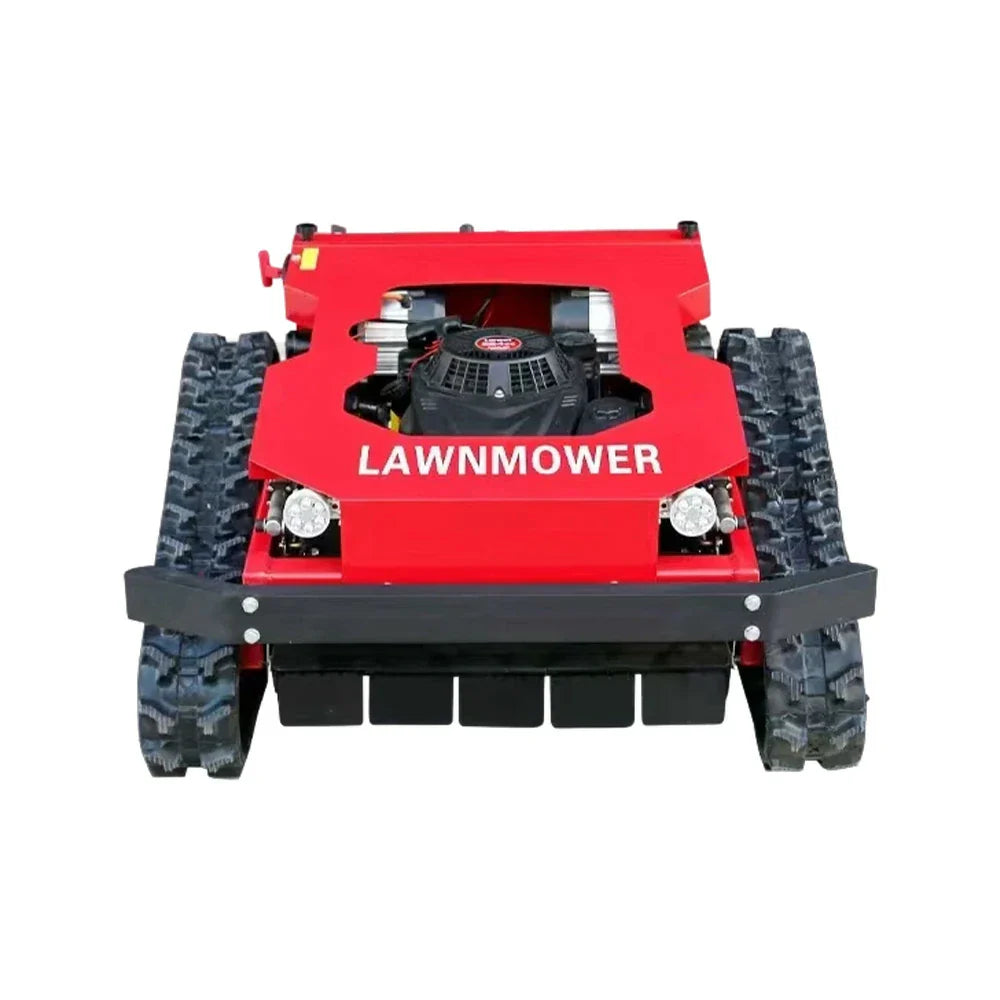 GROVIA 224CC Remote Mower, Control Lawn Dual Large Power, Hybrid Heavy-Duty Motors, for Cutting Lawns 600W Self-Charging, 9HP 50cm Design - All-Terrain Width, Red